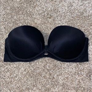 Victoria’s Secret Black Strapless bra.